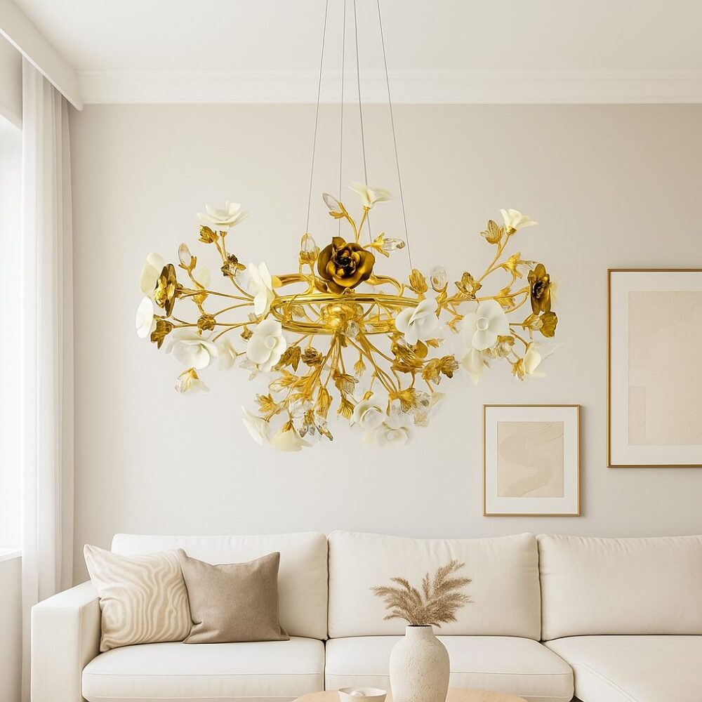 نجفة مودرن ريسبشن معلقة نجفه معلقه بورسلين خزف غرفة نوم غرفة المعيشة