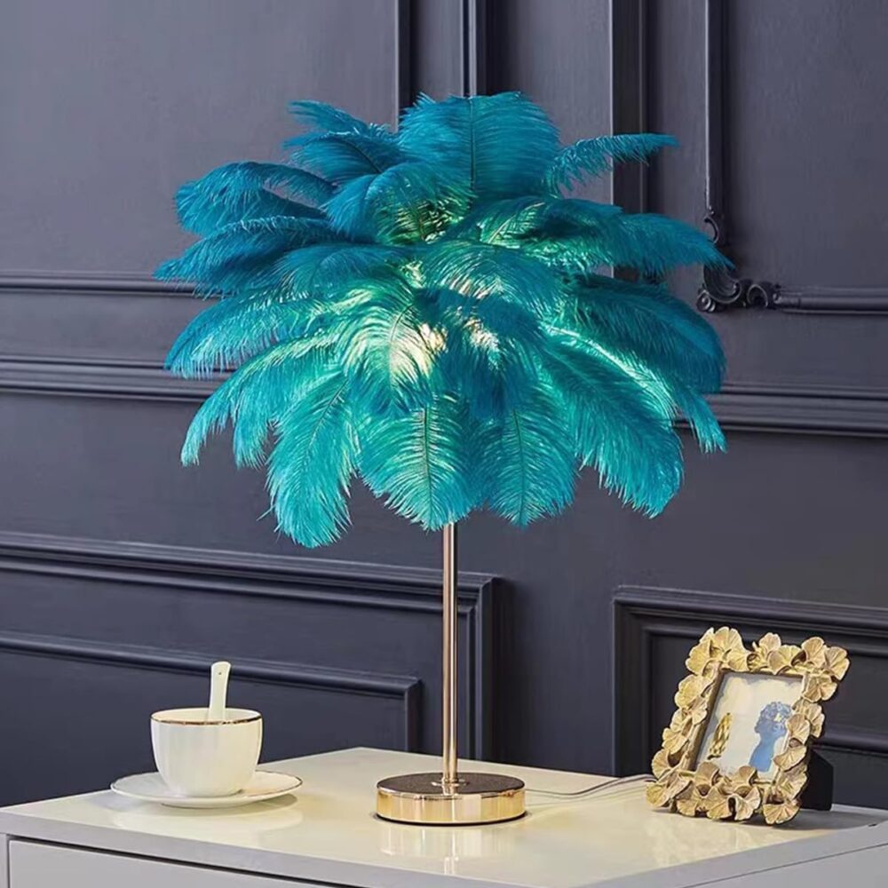 اباجورة ريشة مودرن ريسبشن