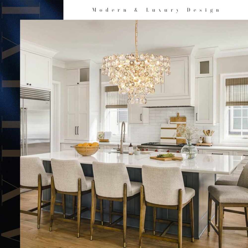 نجفة كريستال 55187/600clear+shampin - الصورة 6