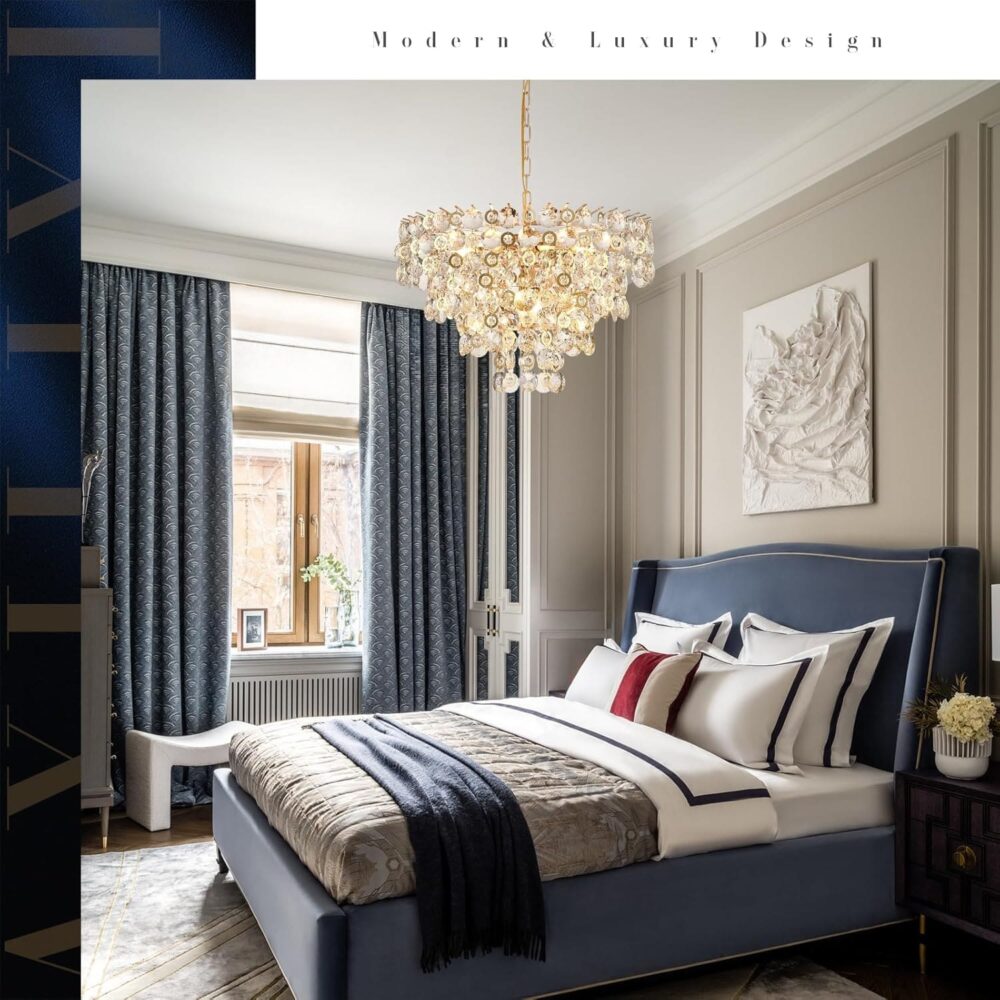 نجفة كريستال 55187/600clear+shampin - الصورة 5