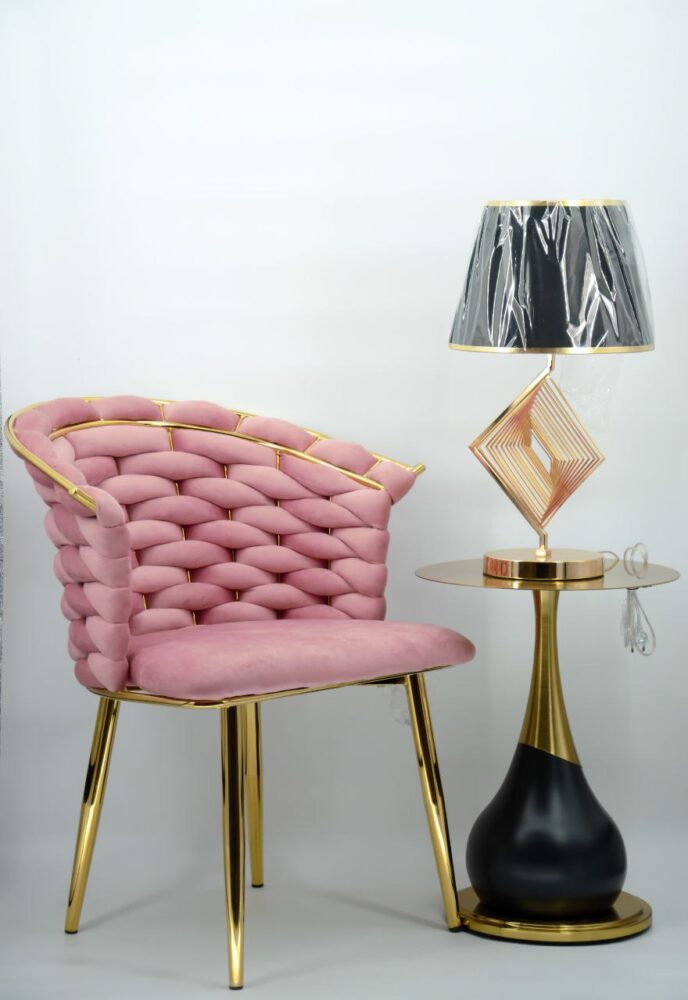 كرسي مودرن روز pink دهبى