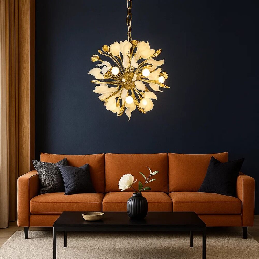 نجفة مودرن عصرى حديث جديد ريسبشن معلقة نجفه معلقه بورسلين خزف غرفة نوم غرفة المعيشة