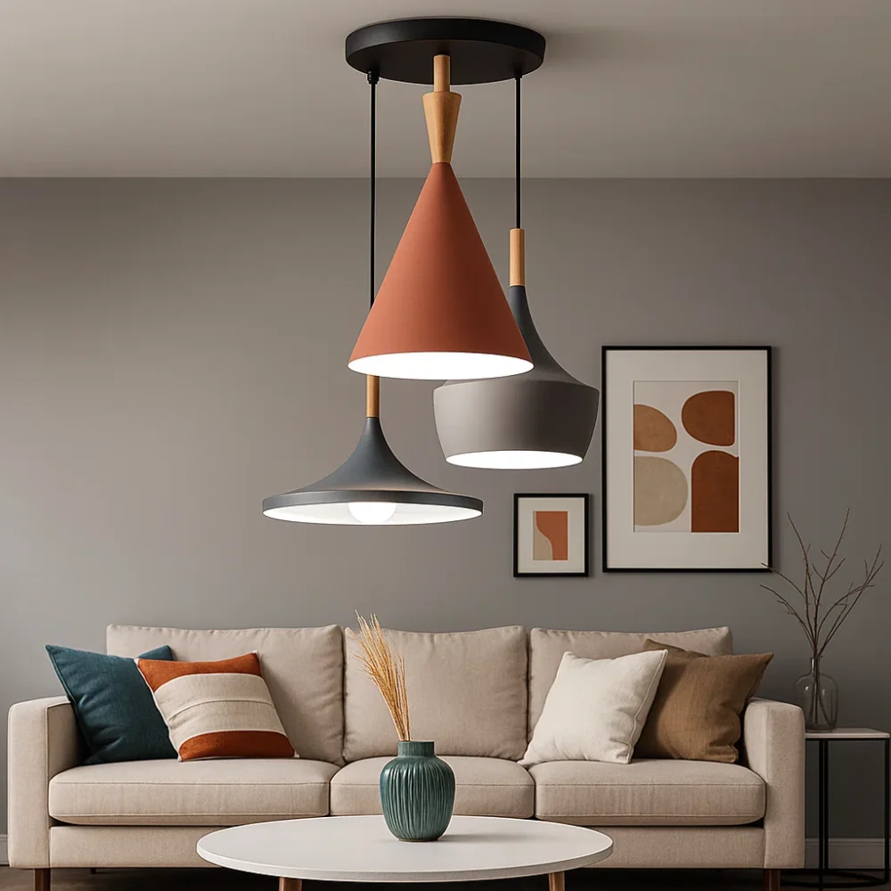 معلقة ثلاثية الوان غرفة معيشة ريسبشن اطفال شباب كافيهات