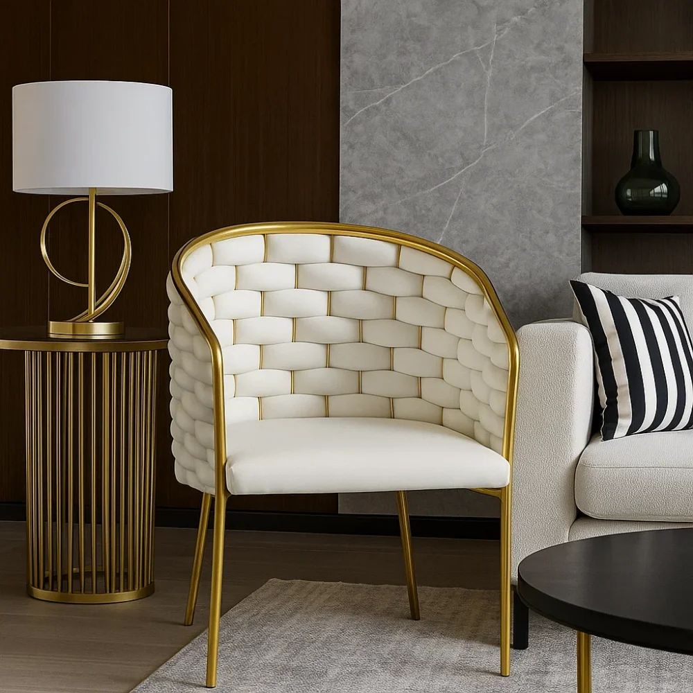 كرسى ابيض مودرن