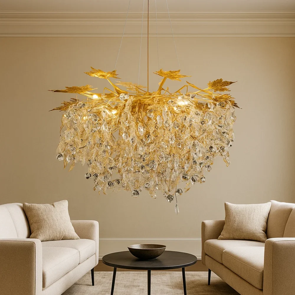 نجفة فلورا الذهبية(80سم)209