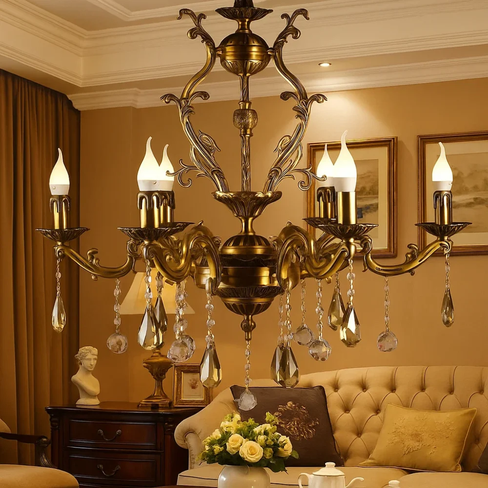 نجفة كلاسيك نحاس