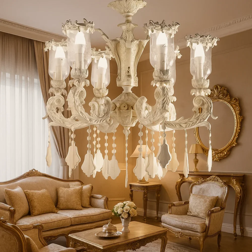 نجفة وايتى للصالون