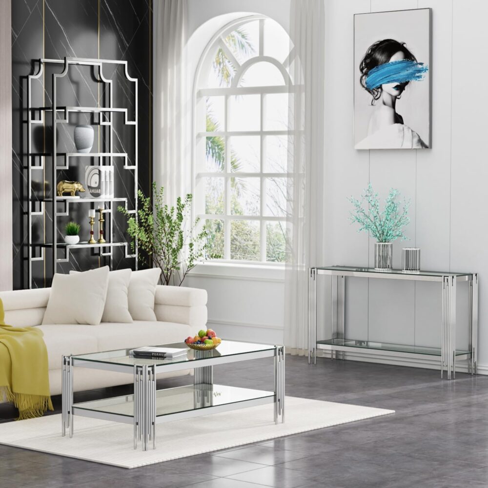 كونصول متدرج استانلس سلفر - الصورة 3