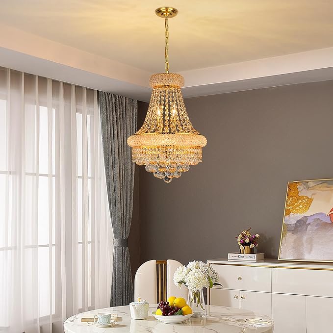 نجفة باسكت خرز 50 سم دهبى